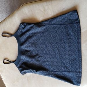 Grey/black Prana long bra top